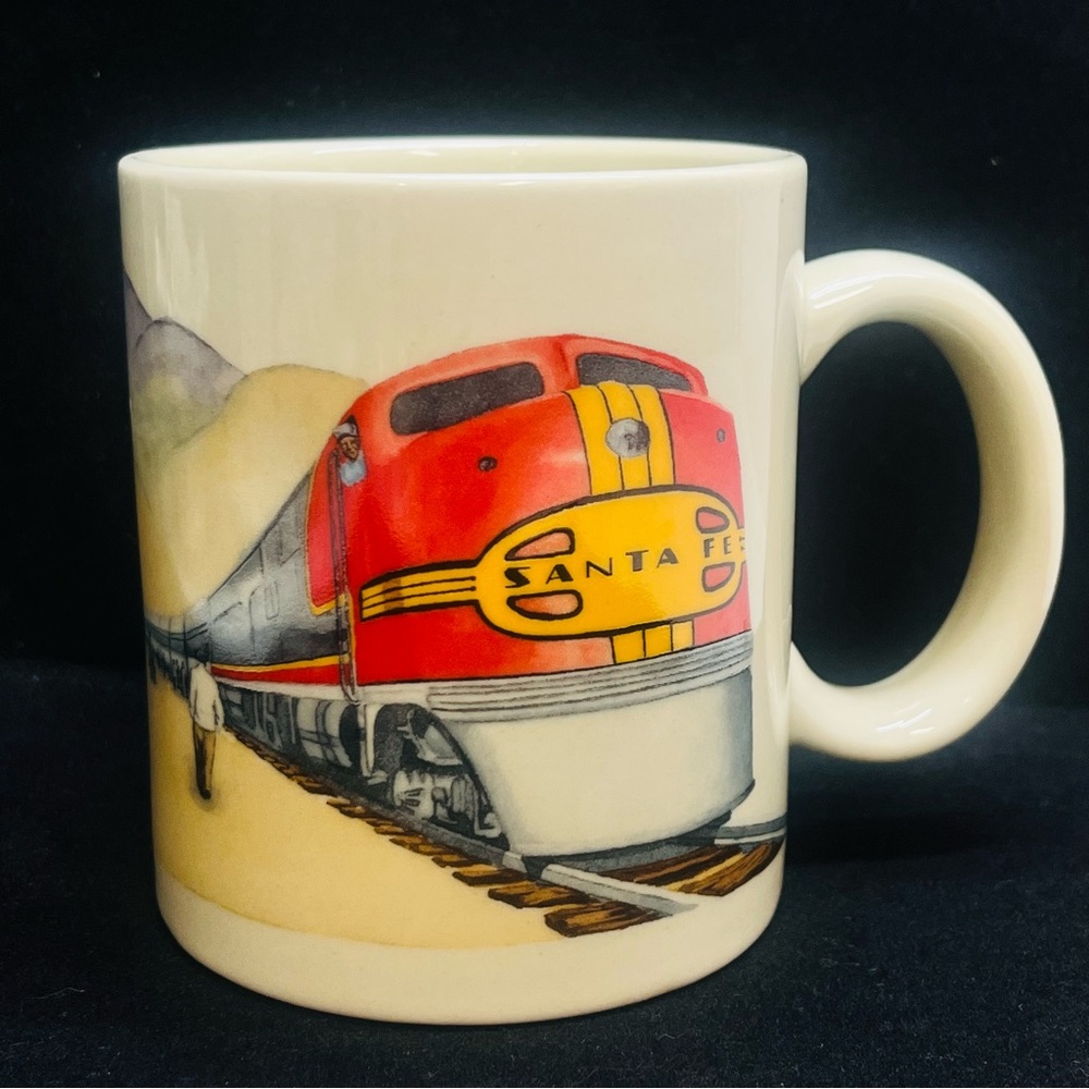 santa fe the chief el diesel 1937 charles ketchum train large‎ mug otagiri
